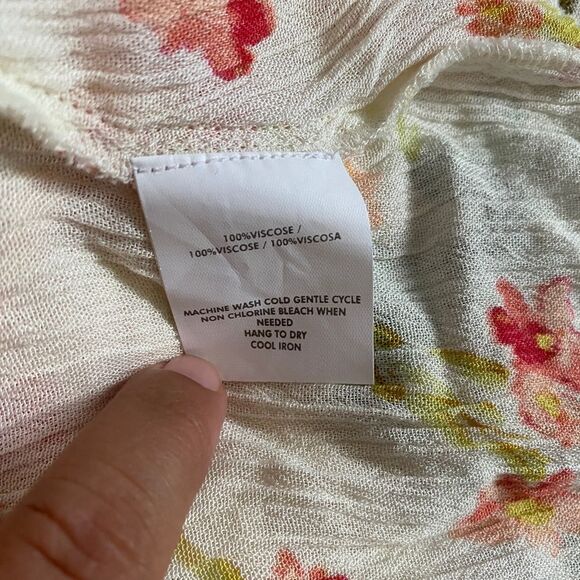 O'Neill Ildri Henley Floral print Top, Size S - Picture 6 of 6